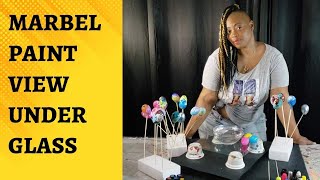 Marbeling using nail polish & marble paint : Best view  under the Glass Cup screenshot 3