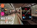 🇪🇸 Bilbao Metro - All the Lines - Todas las Líneas (Metro 1 / 2 Euskotren 3) (2021) (4K)