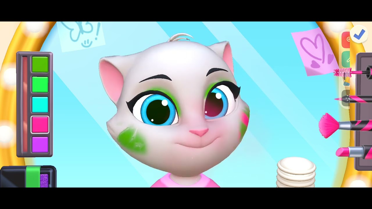 💄 Talking Angela Makeup Fun | Cute Angela New Look 😍 | Mr. Faheem Games
