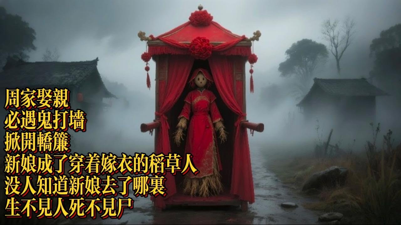 靈珠，第四十五集，周家娶親，必遇鬼打牆，掀開轎簾新娘成了穿着嫁衣的稻草人，沒人知道新娘去了哪裏|恐怖動漫|懸疑動漫|虐心動漫