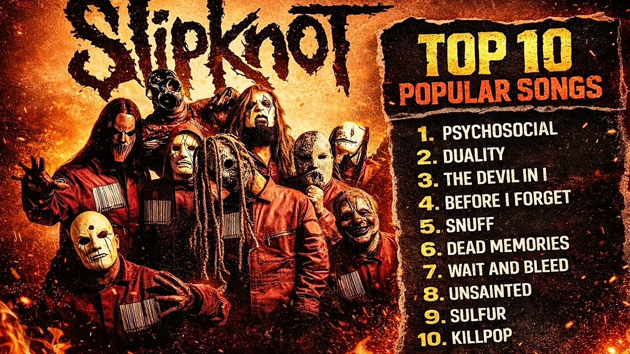 Top 10 Pupuler songs SLIPKNOT | #music #metal #slipknot @slipknot 
