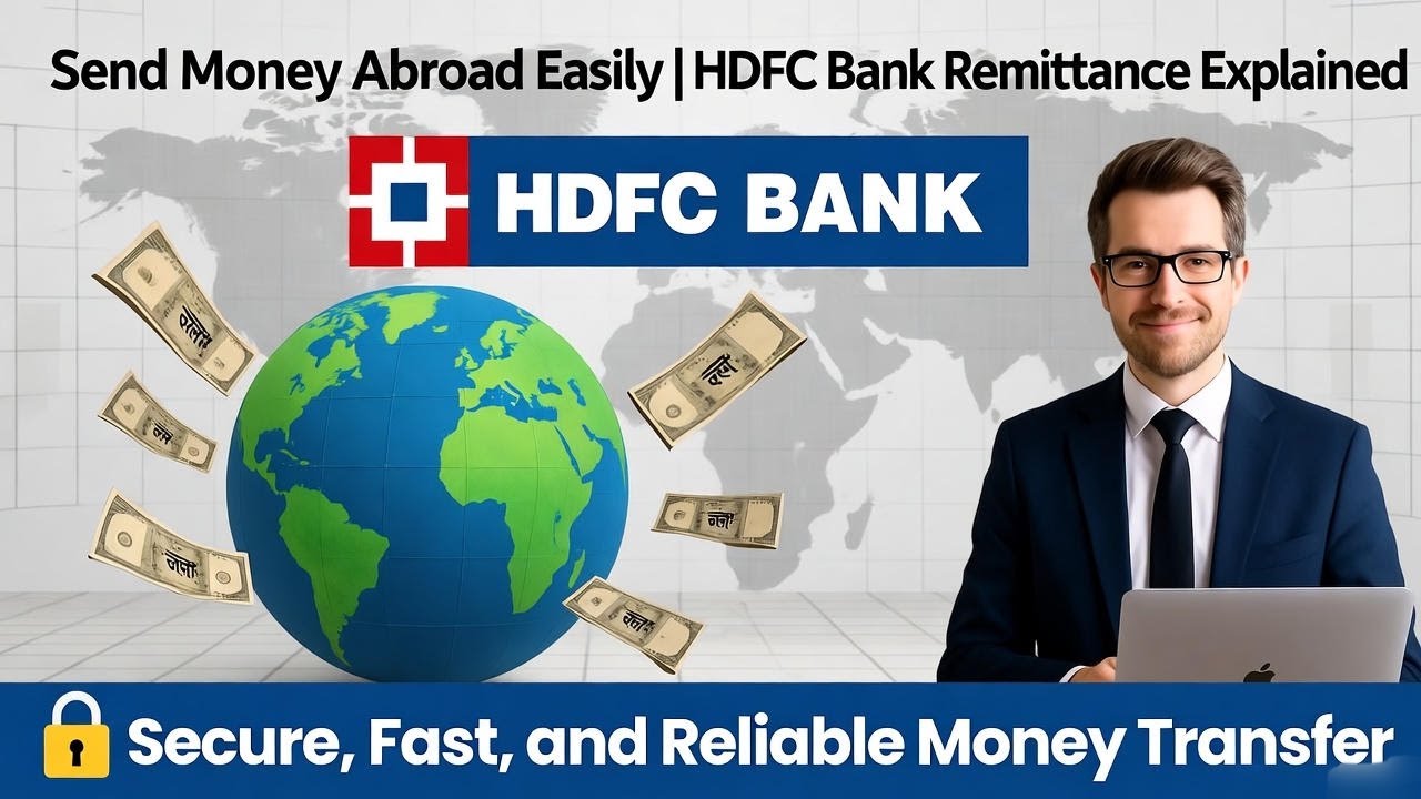 💸 HDFC Bank Remittance Service | विदेश में पैसे कैसे भेजें l 