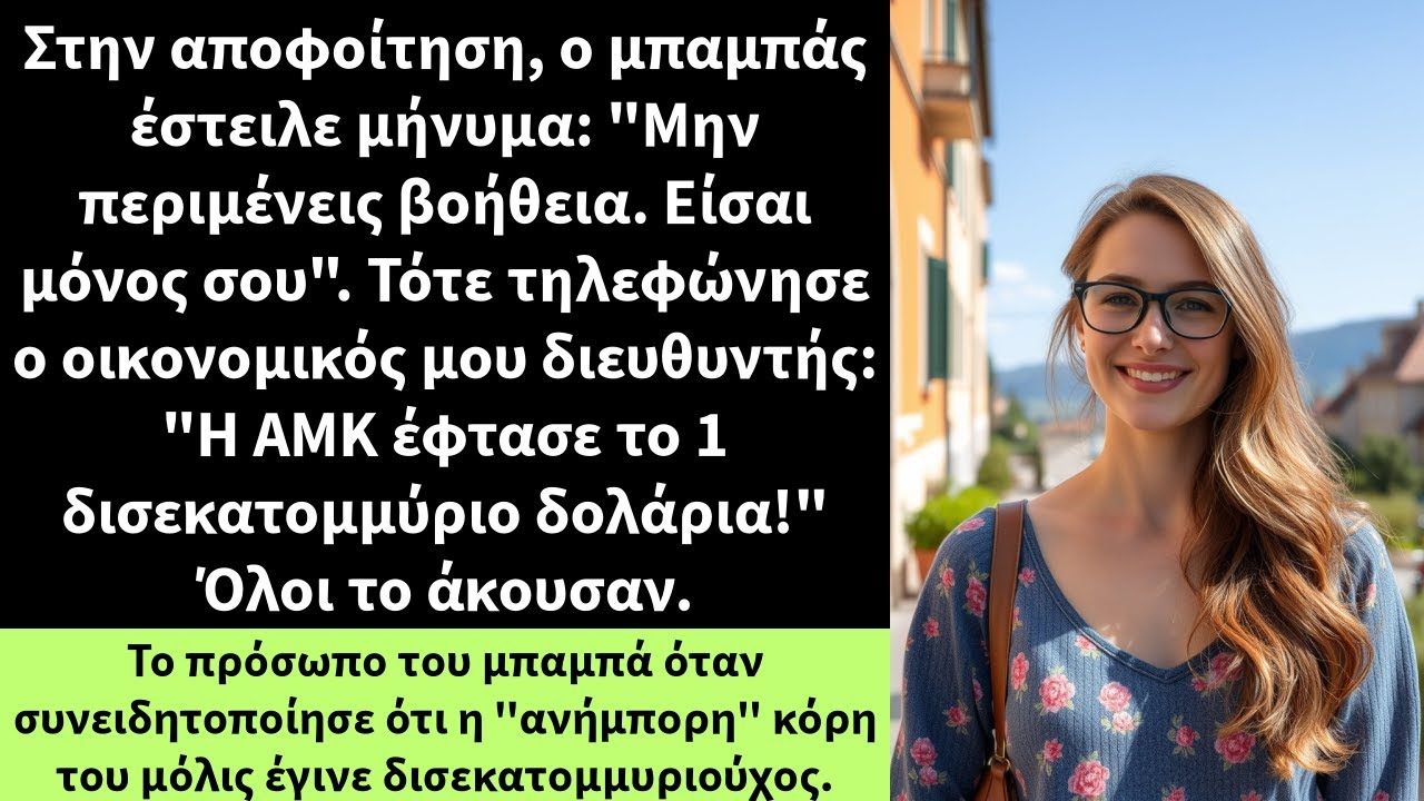 Στην αποφοίτηση, ο μπαμπάς έστειλε μήνυμα: 