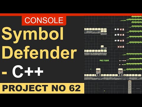 Symbol Defender in C++ for Beginners | Easy Console Games Coding Tutorial