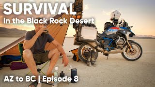 Motorcycle Camping in a Dust Storm