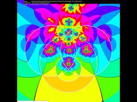 Music Visualizer using GLSL shaders from Shadertoy in Processing
