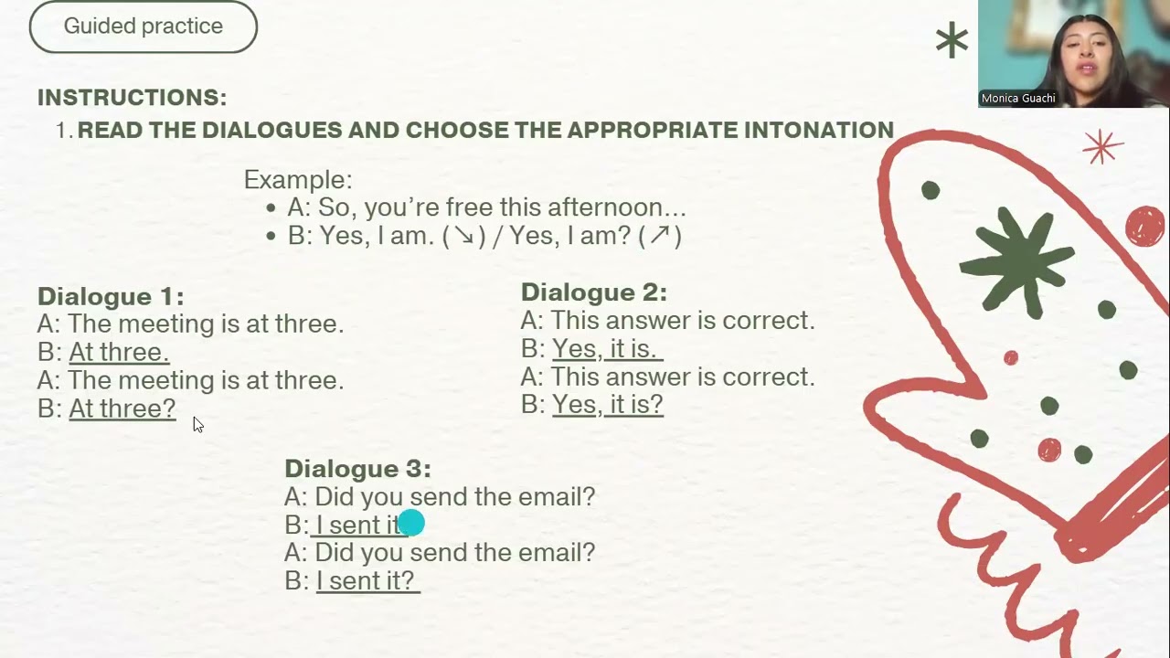 Rising and Falling intonation