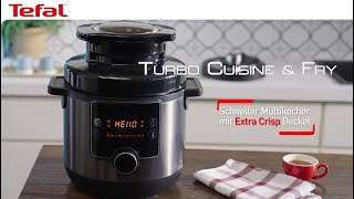 TEFAL Turbo Cuisine & Fry Multikocher Schnellkochtopf & Heißluftfritteuse  in Einem - YouTube