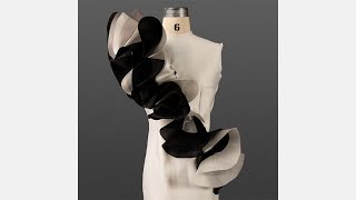 Draping a Cascade Ruffle Dress