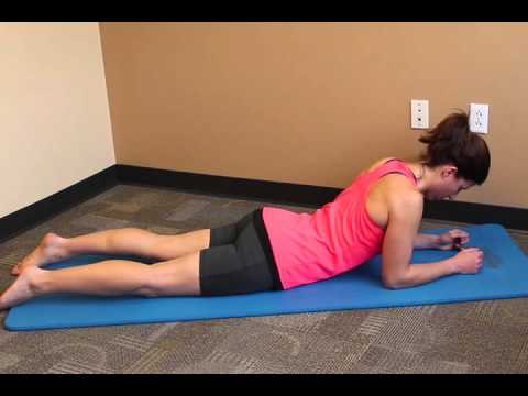 Prone Press Up On Elbows