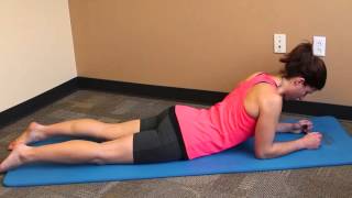 Prone Press Up On Elbows