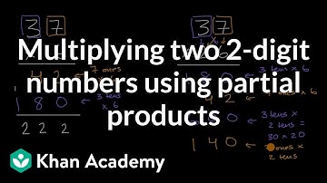 Multiplying two 2-digit numbers using partial products