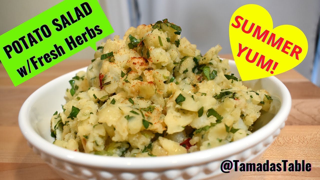 How to make the perfect Potato Salad with Fresh Herbs | Vegan Recipe| Georgian