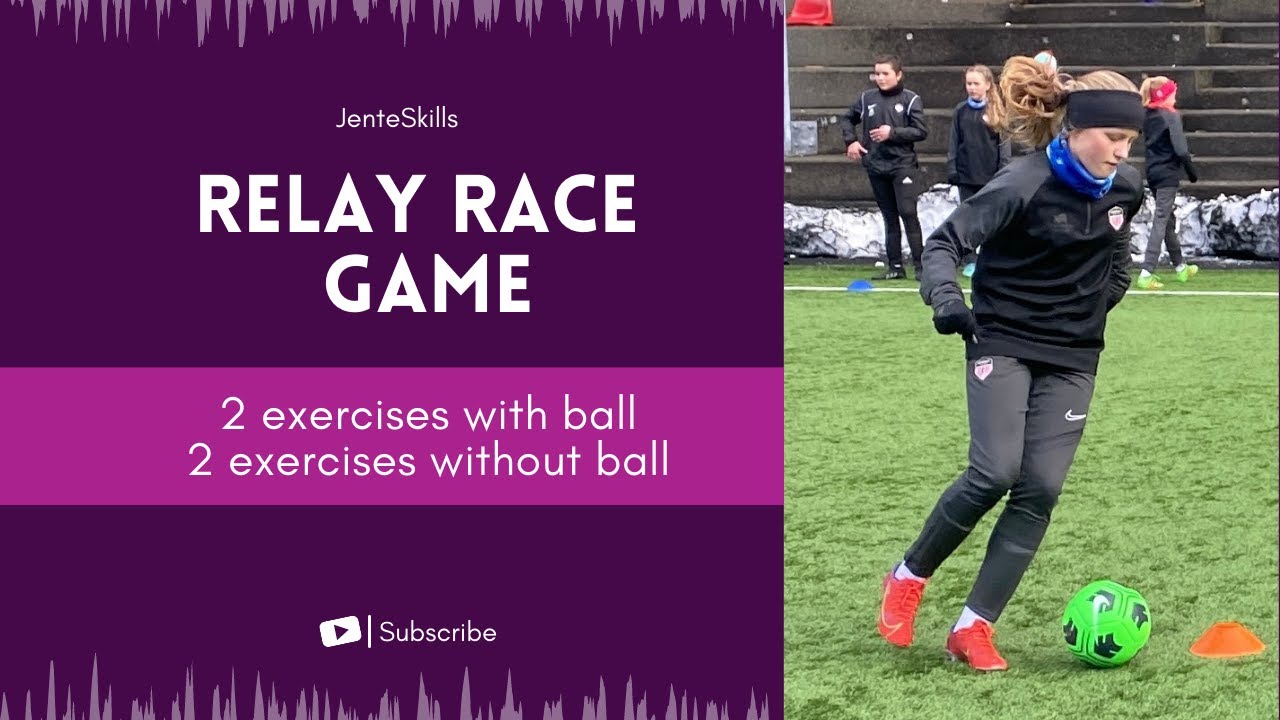 Relay race game | JenteSkills drill - competition #2