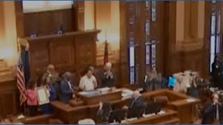 Olympic champ honored at Georgia State Capitol