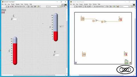 LabVIEW for Engineers : How to Convert From Fahrenheit to Celsius and Celsius to Fahrenheit
