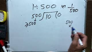 1 divided by 500 | divide kaise karte hain | bhag karna sikhe (in Hindi) | Surendra Khilery