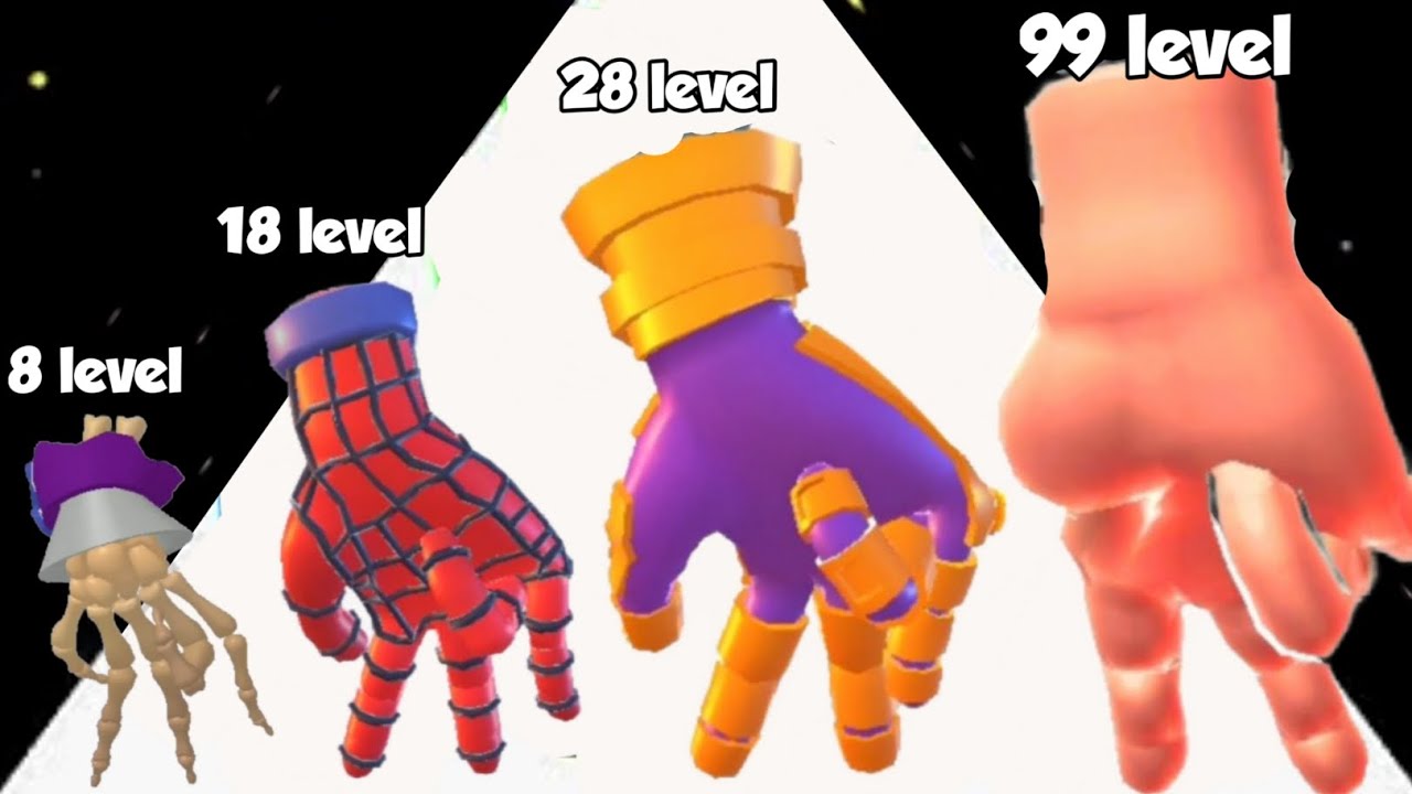Hand Rush 3D- (Hand Run) Max Level Evolution Gameplay - YouTube