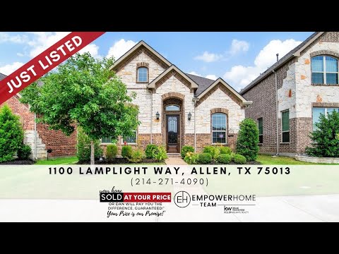 1100 Lamplight Way, Allen, TX home video tour
