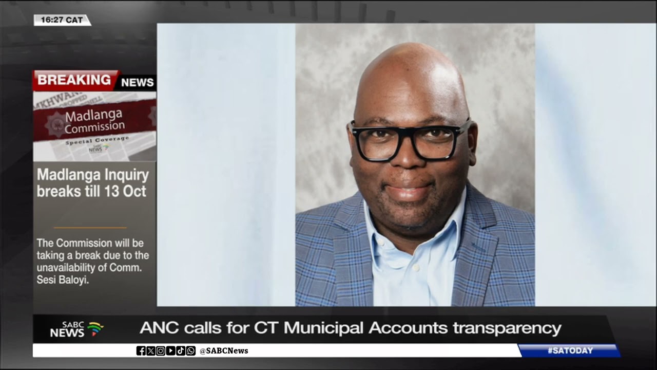 ANC calls for Cape Town Municipal Accounts transparency