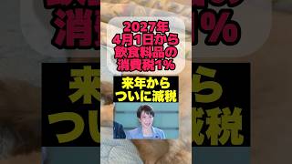 【ついに来年減税】飲食料品の消費税が来年から減税する方向になりました #減税  #消費税  #自民党