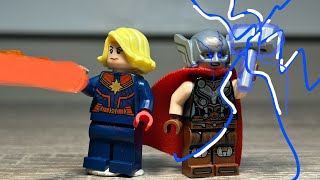 Lego Captain Marvel vs Mighty Thor(Jane Foster)