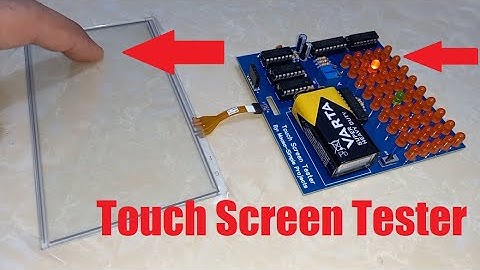 LED-matrix met touchscreen-digitizer-sensortester zonder Arduino/microcontroller te gebruiken