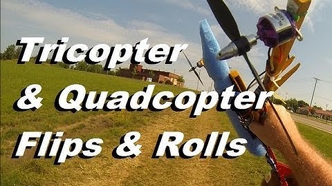 How to do Flips with a Tricopter or Quadcopter! (CRASH AT THE END!)