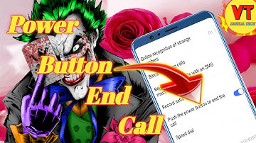 Vivo mobile📱Power Button end call / DIGITAL TECH