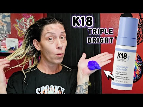 K18 Triple Bright PURPLE Shampoo 💜 