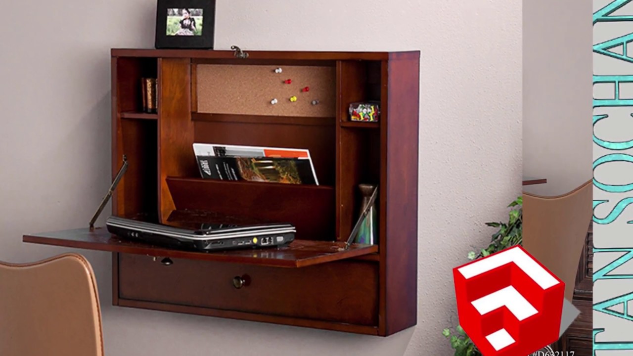 How To Drawing Wall Mounted Study Table In Sketchup 2018 Bytan Wall Mounted Study Table In Sketchup