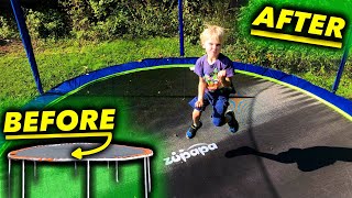 BACKYARD UPGRADE! Zupapa 15' trampoline setup & review #zupapa by Fun-sized Adventures 3,231 views 7 months ago 12 minutes, 45 seconds