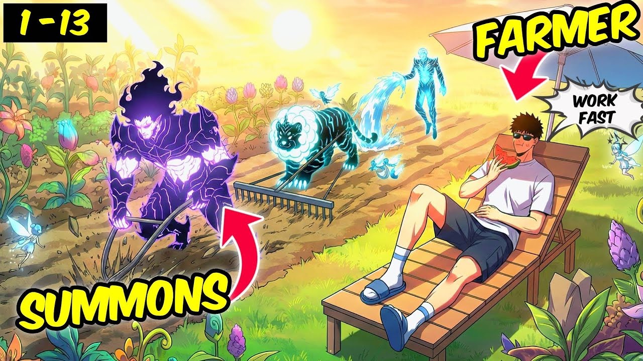  (1-13) Max Level Farmer Accidentally Steals Necromancer Class | Manhwa Recap