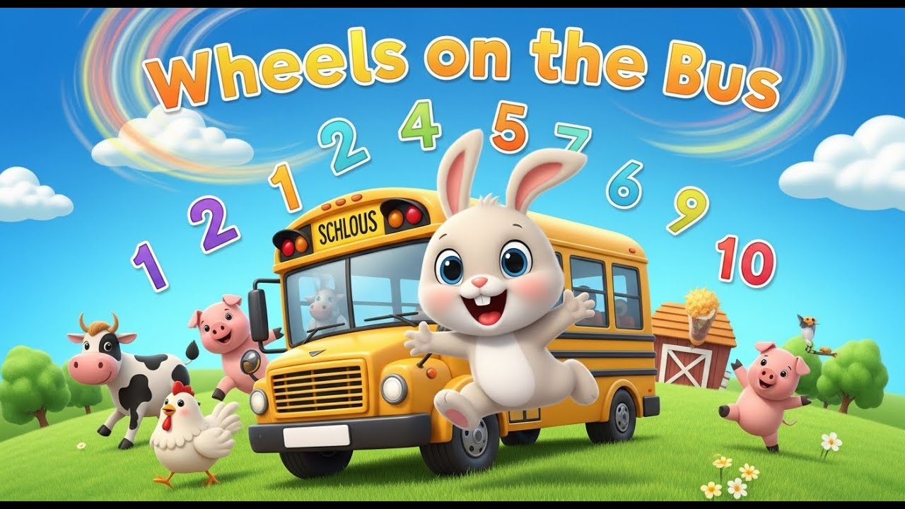 Wheels on the Bus Song and Many Classic Kids Songs by Baby Rabbit