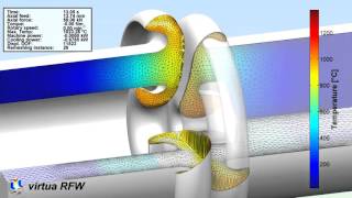 Tube-shaft friction weld with additional drilling hole; Postprocessing #1.