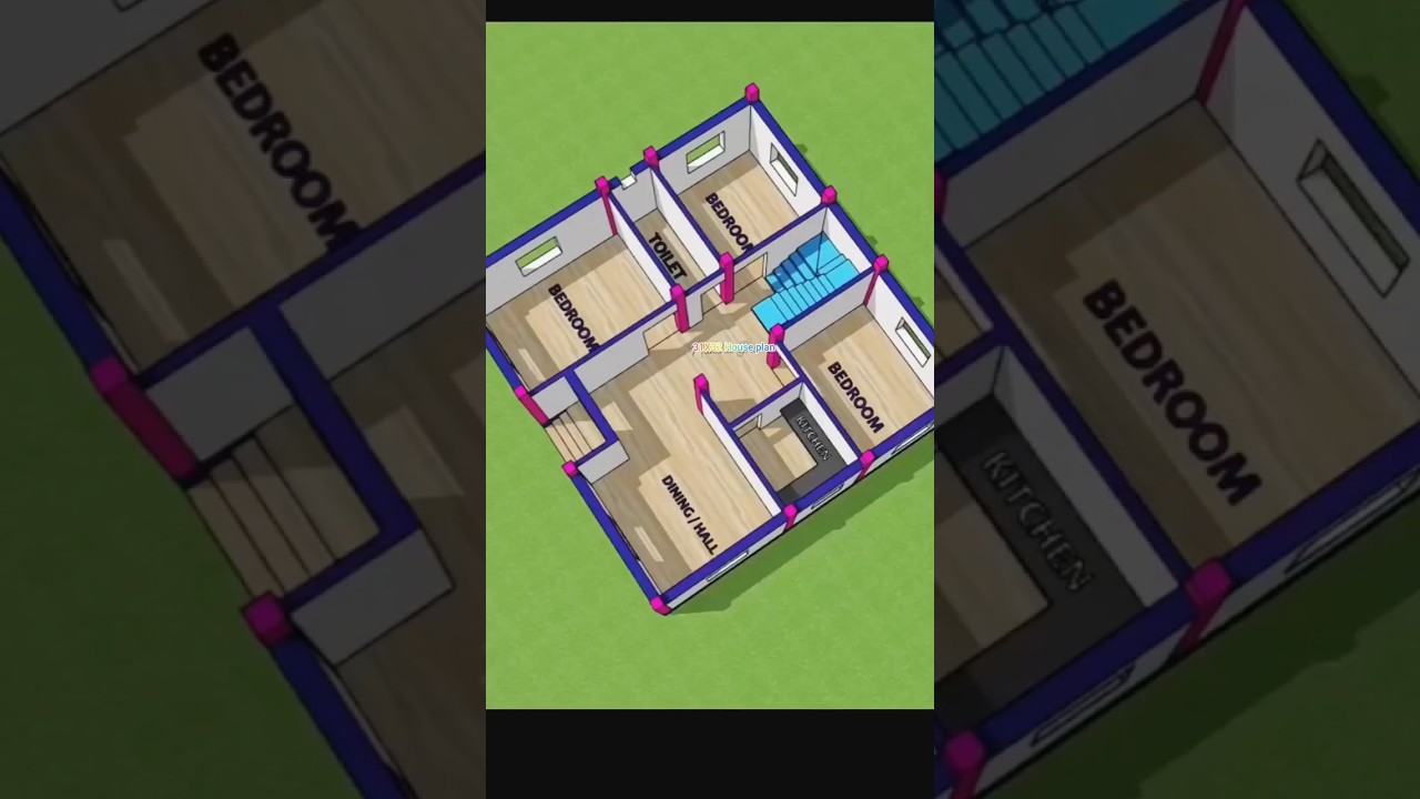 31X32 House plan construction building 