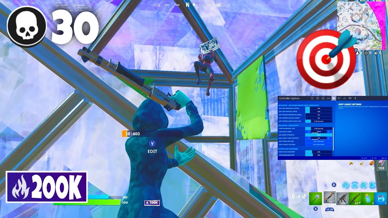 CONTROLLER AIM 🎮 (200,000 Arena Points) + *BEST* Controller Settings for CHAPTER 3 - Xbox/PS5/PC