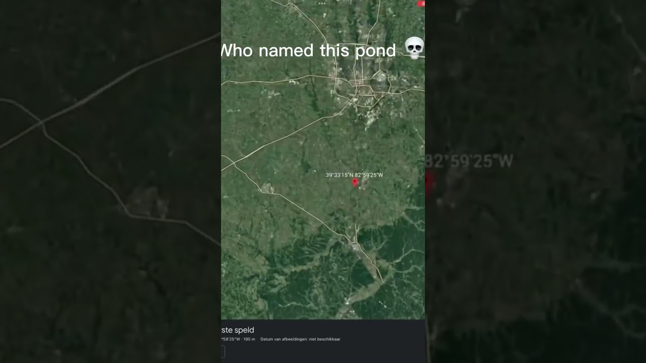Who named this pond 💀funny places on Google earth