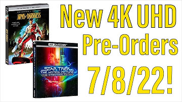 New 4K UHD Blu-ray Pre-Orders for 7/8/22!