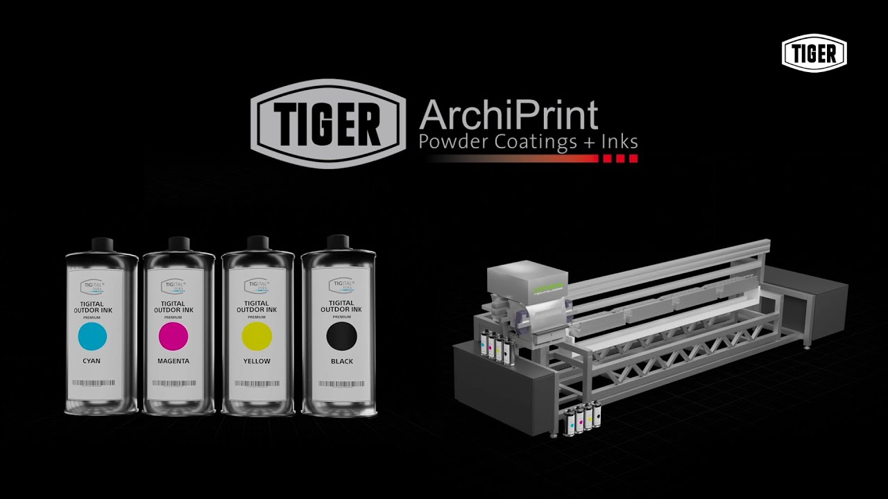 TIGITAL Inks - ArchiPrint and QRES Profile printer - short. - YouTube