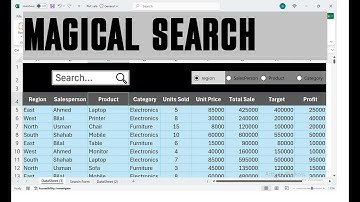 How To Make Excel Advanced Filter Dashboard | Auto Filter by Typing Text