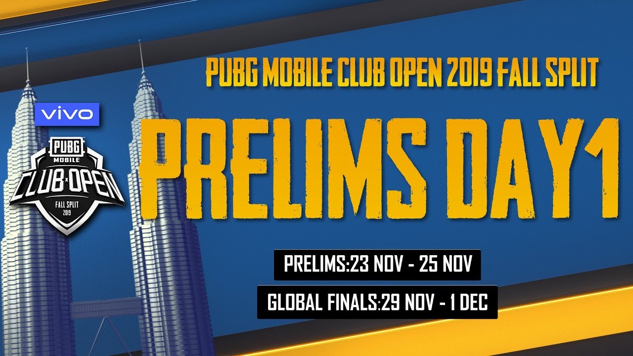 [ID Bahasa] PMCO Global Prelims Day 1 | Vivo | Fall Split | PUBG MOBILE CLUB OPEN 2019