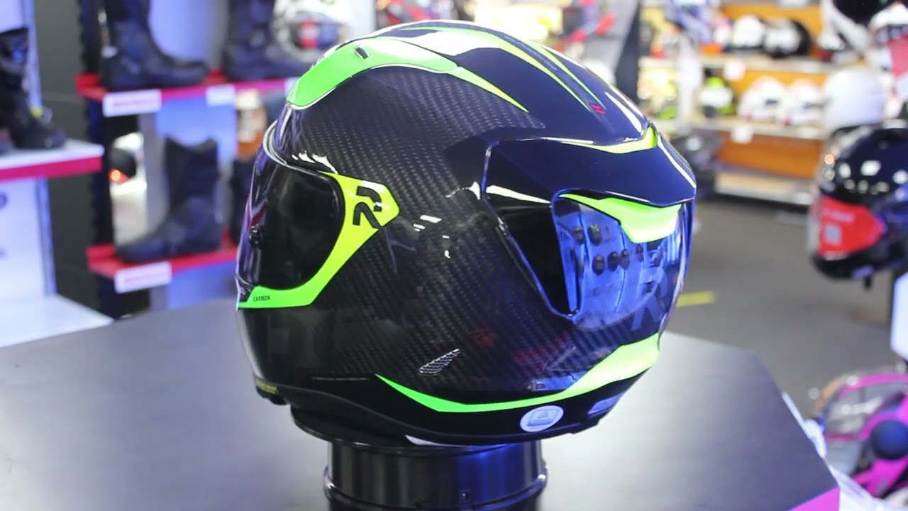 HJC RPHA 11 Bleer Carbon MC4H Helmet (Green) - YouTube