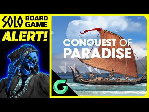 Conquest of Paradise | Solo Board Game ALERT! Crowdfunding Campaign
