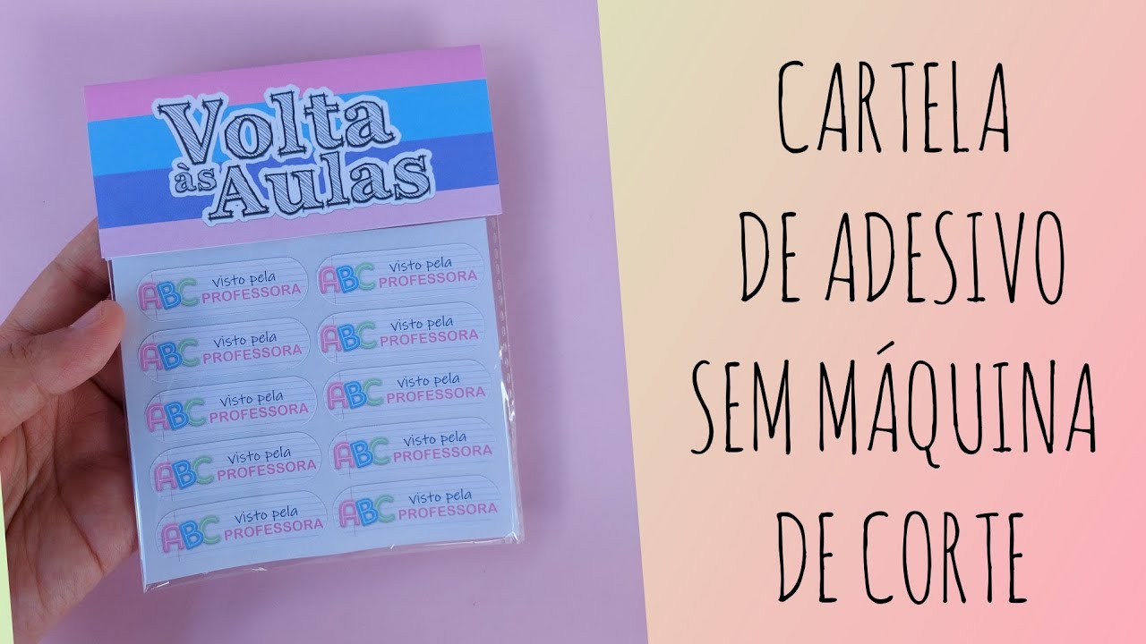 Cartela De Adesivos Sem Usar Máquina De Corte