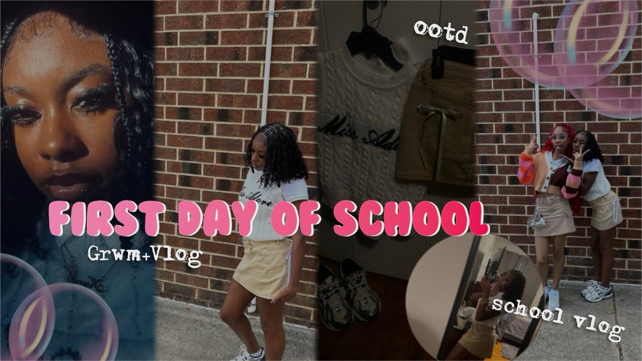 GRWM: First Day of School~ Junior szn ♡| ootd, friends, + more!