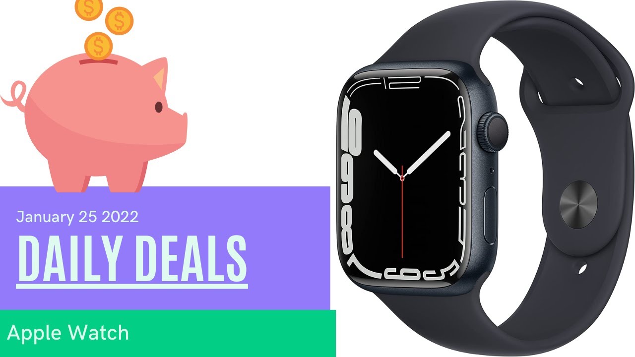 This Apple Watch Series 7 GPS, 45mm Midnight Aluminum Case is $50 Off Right Now!
