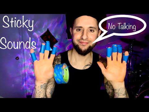 ASMR | Relaxing Sticky Sounds! Sticky Tapping/Tape/Honey/Etc! (No Talking)