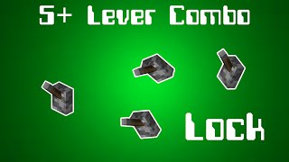 How to make a 5 lever combination lock in Minecraft 1.19