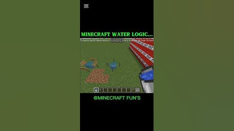 Minecraft Water Logic Be Like 😂 | Minecraft Shorts